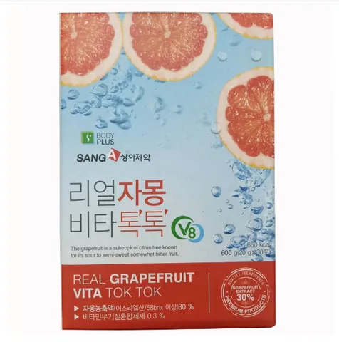 Trà giảm cân bưởi Hàn Quốc Realreal Grapefruit Vita Tok Tok 30 gói