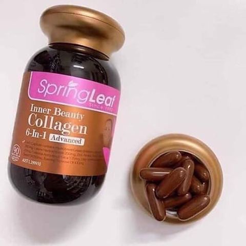 Viên uống collagen 6 in 1 Spring Leaf Inner Beauty Plus Hormat Úc - Tăng cường sức khỏe da, tóc, móng - Made in Australia