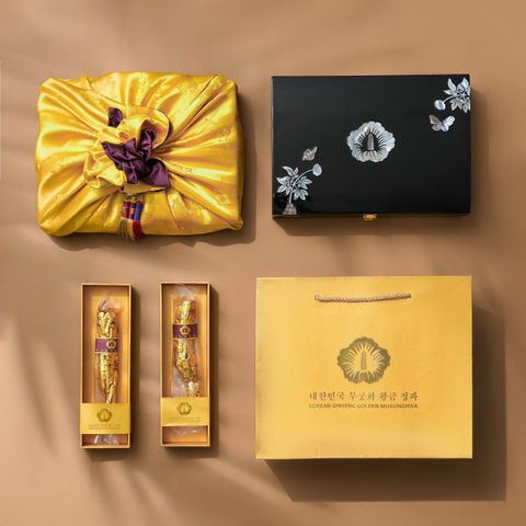 Nhân Sâm Thượng Hạng Phủ Vàng 24K Mugunghwa - Hộp 250g - Tăng Cường Sức Khỏe & Đẹp Da, Quà Tặng Cao Cấp Hàn Quốc
