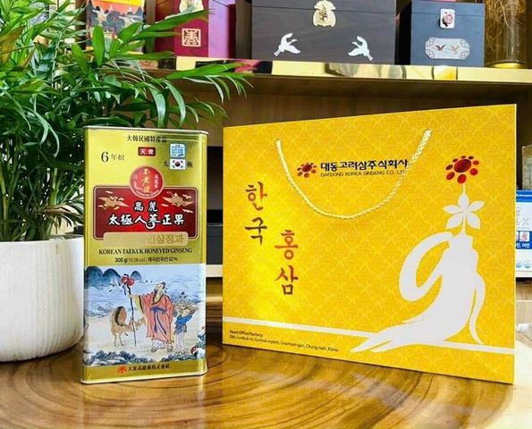 Thái Cực Sâm Mật Ong Daedong - Ginseng Hàn Quốc 6 Năm Tuổi Hỗ Trợ Tăng Cường Sức Đề Kháng và Cải Thiện Sức Khỏe