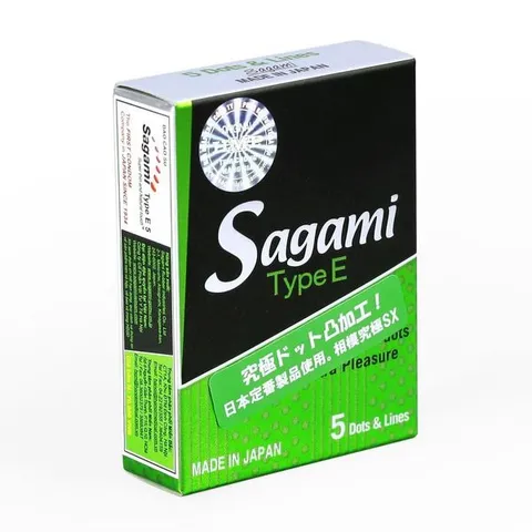 Bao Cao Su Sagami Type E - Siêu Điểm Nổi 5s - Nhật Bản