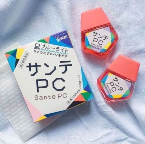 Nhỏ Mắt Chống Ánh Sáng Xanh Sante PC 12ml - Bảo Vệ Mắt Khỏi Bức Xạ Từ Máy Tính, Hỗ Trợ Giảm Khô Mỏi Mắt - Sản Phẩm Nhật Bản