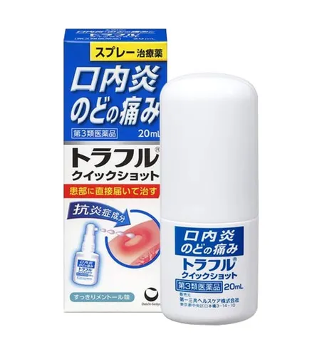 Xịt nhiệt miệng Traful giúp giảm đau 20ml- Nhật Bản.