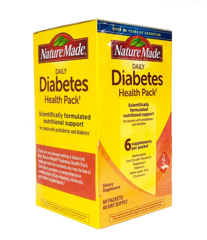 Vitamin cho người Tiểu Đường Diabetes Health Pack 60Gói, Mỹ