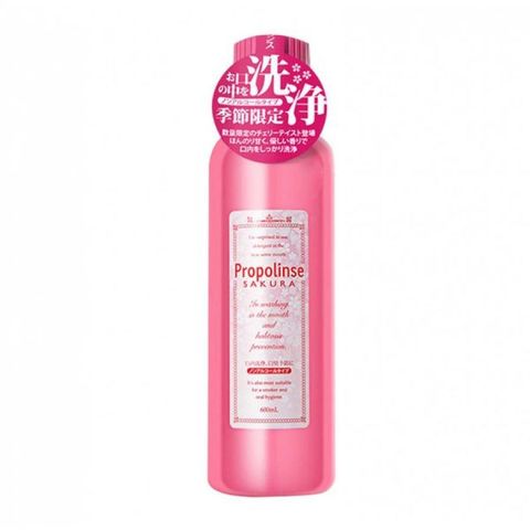 Nước Súc Miệng Propolinse Sakura 600ml - Hương Hoa Anh Đào Ngăn Ngừa Hôi Miệng, Chăm Sóc Răng Miệng Toàn Diện Nhật Bản