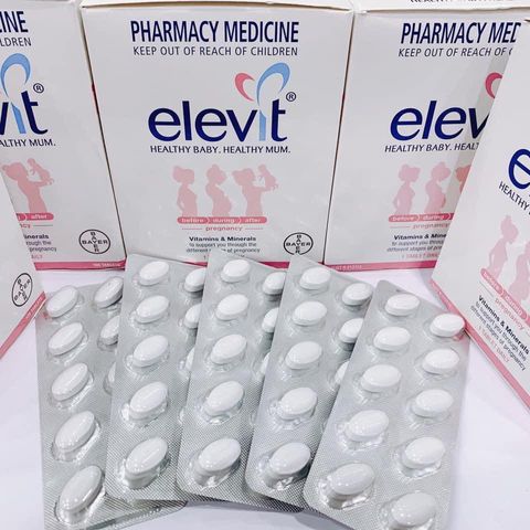 Viên uống Elevit bổ sung vitamin cho bà bầu (Hộp 100 viên)