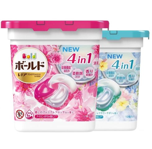 Viên Giặt Xả Nhật Bản 4D Gel Bold (Gel Ball) - Hộp 11 viên, Hương Hoa Thơm Dịu, Tiện Lợi Cho Máy Giặt và Giặt Tay