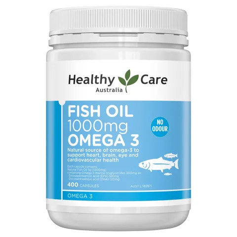 Dầu cá Healthy Care Fish Oil 1000mg Omega-3, Úc