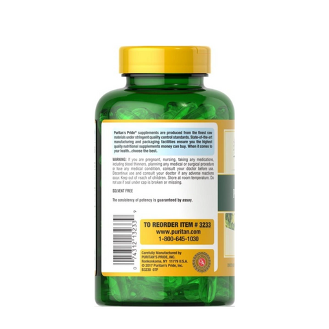 Viên uống tinh dầu hoa anh thảo Puritan's Pride 1000mg 120 viên