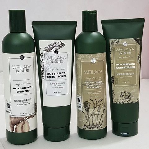 Bộ Dầu Gội và Xả Gừng Hà Thủ Ô Weilaiya 400ml + 250ml - Giúp Chống Rụng Tóc, Ngăn Gàu, Tóc Khỏe Mạnh Tự Nhiên
