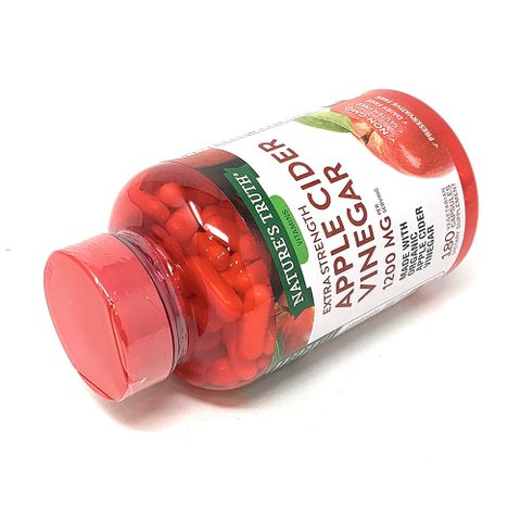 Viên giấm táo hữu cơ Nature’s Truth 1200mg 180 viên - Hỗ trợ giảm cân, tăng cường trao đổi chất và duy trì vóc dáng thon gọn