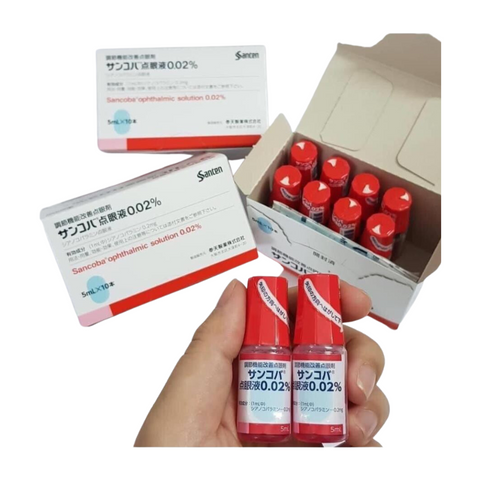 Nước nhỏ mắt Santen Sancoba 5ml Nhật Bản hỗ trợ thị lực