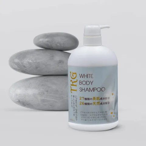 Sữa tắm trắng da TKG White Body Shampoo cao cấp 600ml Nhật