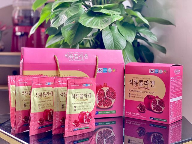 Nước uống Collagen Lựu KGF Hàn Quốc hộp 20 gói x 50ml
