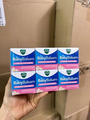 Kem bôi ấm ngực Vicks Baby Balsam hũ 50g