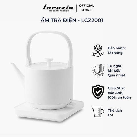 Ấm điện pha trà giữ nhiệt đa năng cao cấp Lacuzin - LCZ2001