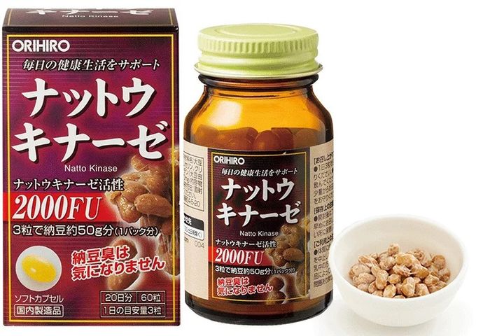 Viên Uống Hỗ Trợ Phòng Đột Quỵ Natto Kinase 2000Fu Orihiro Nhật