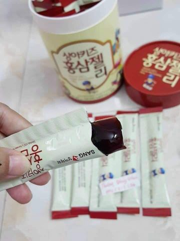 Thạch Hồng Sâm Sanga Kid Korean Red Ginseng Jelly 30 gói x 20g