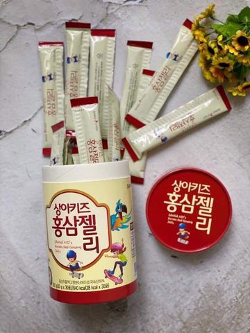 Thạch Hồng Sâm Sanga Kid Korean Red Ginseng Jelly 30 gói x 20g