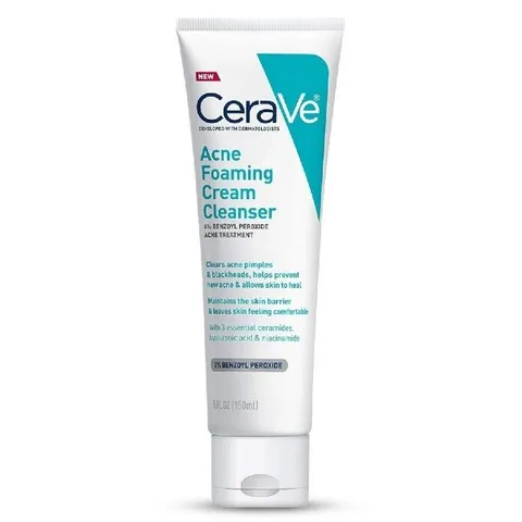 Sữa rửa mặt cho da mụn Cerave Acne Foaming Cream Cleanser  - 150ml
