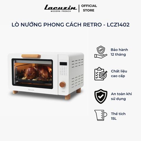 LÒ NƯỚNG LACUZIN PHONG CÁCH RETRO 15L - LCZ1402