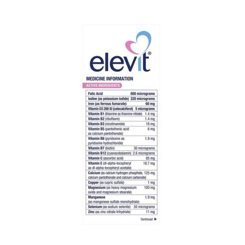 Viên uống Elevit dành cho bà bầu 100 viên của Úc