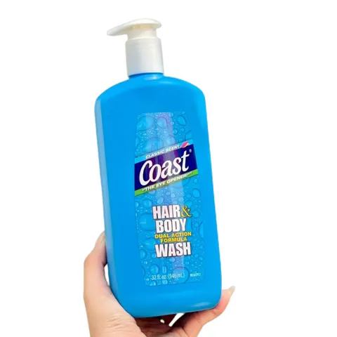 Tắm gội toàn thân nam Coast Hair&Body Wash Classic Scent 946ml