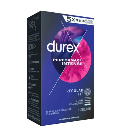 [New] Durex Perfomax Intense - Bao Cao Su UK Kéo Dài Và Gân Gai