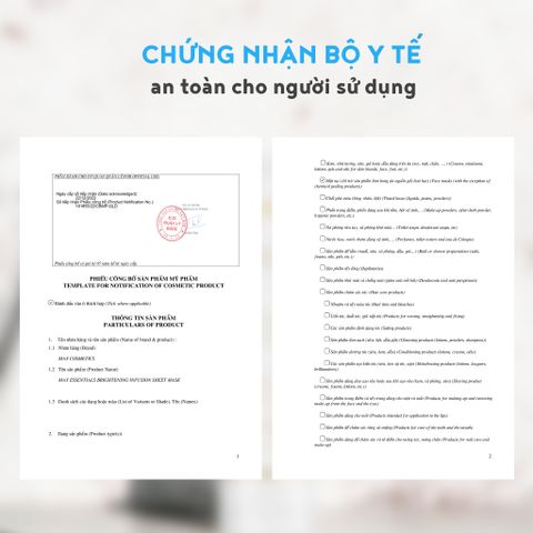 Mặt Nạ Trắng Da May Essentials Brightening Infusion Sheet Mask - Giải Pháp Làm Sáng Da, Giảm Thâm Nám Cho Mọi Loại Da