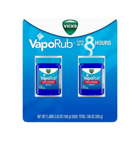 Dầu Bôi Ấm Ngực Giảm Ho cho Bé Vicks VapoRub - Set 2 Hộp 100g - Giải Pháp Hiệu Quả Chống Ho và Đau Nhức Cho Trẻ Em