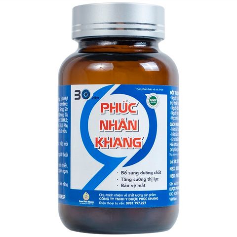 Phúc Nhãn Khang Viên Uống Hỗ Trợ Tăng Cường Thị Lực