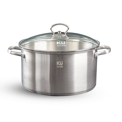 Bộ Nồi Inox KUCHEN 5 Món Hàn Quốc - Chất Liệu Thép Không Rỉ 304, Bề Mặt Sáng Bóng, Bền Bỉ, Dùng Cho Tất Cả Các Loại Bếp