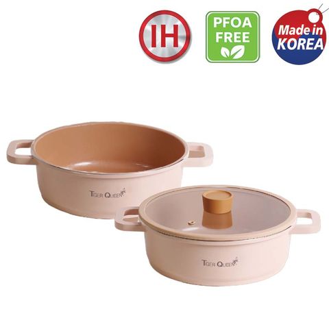 Nồi Lẩu Ceramic Tiger Queen 24cm CWCP-24CL - Bếp Từ, Chống Dính, Thiết Kế Sang Trọng, Dung Tích 3.2L, Nắp Thủy Tinh Chịu Nhiệt