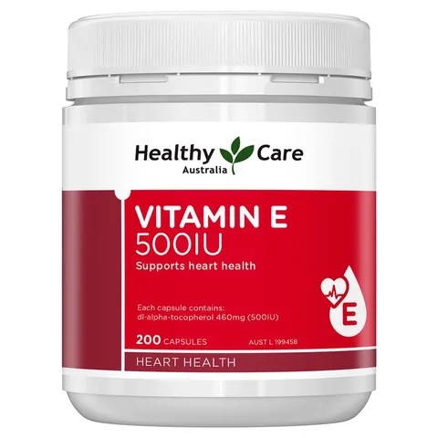 Viên uống Vitamin E Healthy Care 500IU 200 viên + Tặng 5 mặt nạ
