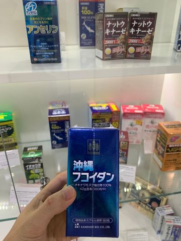 Okinawa Fucoidan Kanehide Bio 180 Viên - Thực Phẩm Chức Năng Tăng Cường Miễn Dịch, Hỗ Trợ Điều Trị Ung Thư từ Tảo Nâu Mozuku Nhật Bản