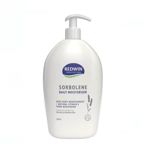 Kem Dưỡng Ẩm Redwin Sorbolene 550mL - Chăm Sóc Da Khô, Nhạy Cảm Với Vitamin E, Hàng Nhập Khẩu Úc