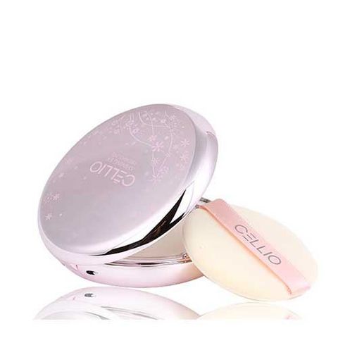 Phấn Phủ Cellio Shining Ex Two Way Cake 12g - Lớp Nền Tự Nhiên, Kiểm Soát Dầu, Che Khuyết Điểm - Mỹ Phẩm Hàn Quốc Cao Cấp