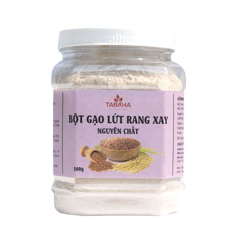 Bột Gạo Lứt Rang Xay Nguyên Chất TABAHA 500g - Hỗ Trợ Giảm Cân, Đẹp Da, Tốt Cho Tim Mạch và Tiêu Hóa