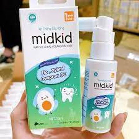 Xịt Chống Sâu Răng Midkid 30ml - Giải Pháp Bảo Vệ Răng Miệng Cho Bé Từ 1-6 Tuổi, Hiệu Quả Và Dễ Dàng Sử Dụng