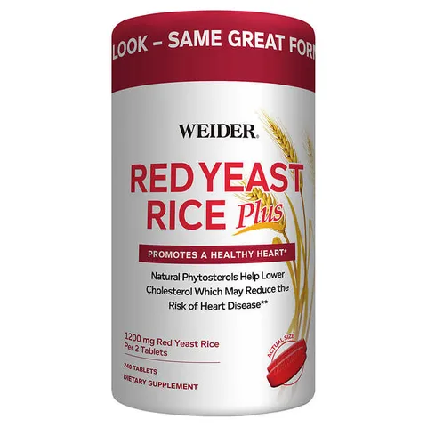 Viên uống Giảm Nguy Cơ Tim Mạch Red Yeast Rice 1200 mg 240 viên, Mỹ