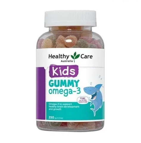 Kẹo Dẻo bổ sung Omega 3 cho Trẻ Healthy Care Kids Gummy 250viên, Úc