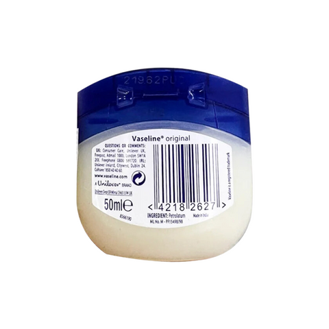 Son Dưỡng Môi Vaseline Pure Petroleum Jelly 50ml - Sáp Dưỡng Ẩm Chống Khô Nứt Nẻ, Dưỡng Ẩm Cho Mọi Loại Da
