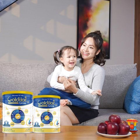 Sữa Non Tổ Yến Goldilac Grow Cho Trẻ 0 đến 10 Tuổi (Hộp 650g)