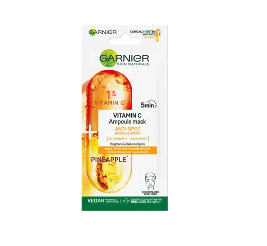 Mặt Nạ Garnier Vitamin C Anti-Spot Brightens & Reduces Spots 15g