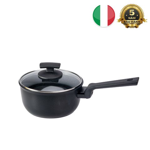 Nồi phủ kim cương DIAMANTE 18cm - Nồi nấu chống dính chất lượng cao Made in Italy - Lý tưởng cho món ăn lành mạnh, bảo hành 5 năm