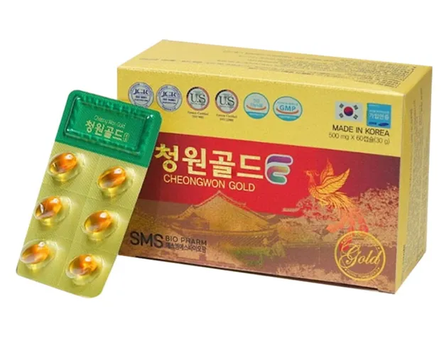 Tinh Dầu Thông Đỏ Cheongwon Gold Hàn Quốc, Hộp 120 Viên
