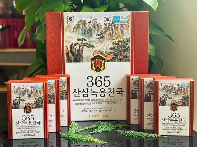 Nước Chiết Xuất Nhung Hươu Hồng Sâm Núi 365 Hansusam Hàn Quốc