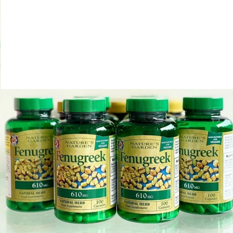 Viên uống lợi sữa Nature's Garden 610mg - Hỗ trợ kích thích tiết sữa cho mẹ bỉm, hộp 100 viên, chiết xuất cỏ cà ri
