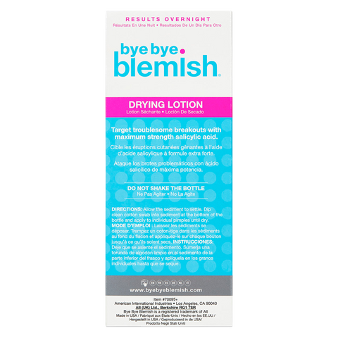 Lotion Chấm Mụn Bye Bye Blemish - Giảm Mụn Nhanh Cho Da Nhạy Cảm Với Sulfur & BHA, Hiệu Quả Chỉ Sau 1 Đêm