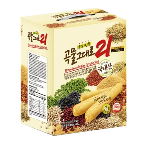 Bánh cuộn giòn 21 Vị Ngũ Cốc Gaemi Food Hàn Quốc hộp 900g